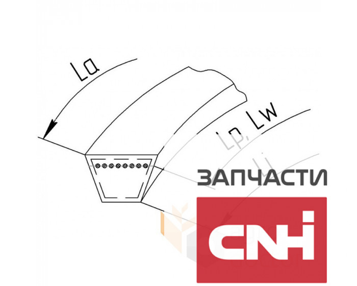 Приводной клиновой ремень BK53 Carlisle - фото