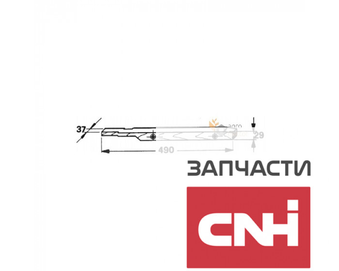 Планка 80047257 деревянная направляющая поршня пресс-подборщика - фото