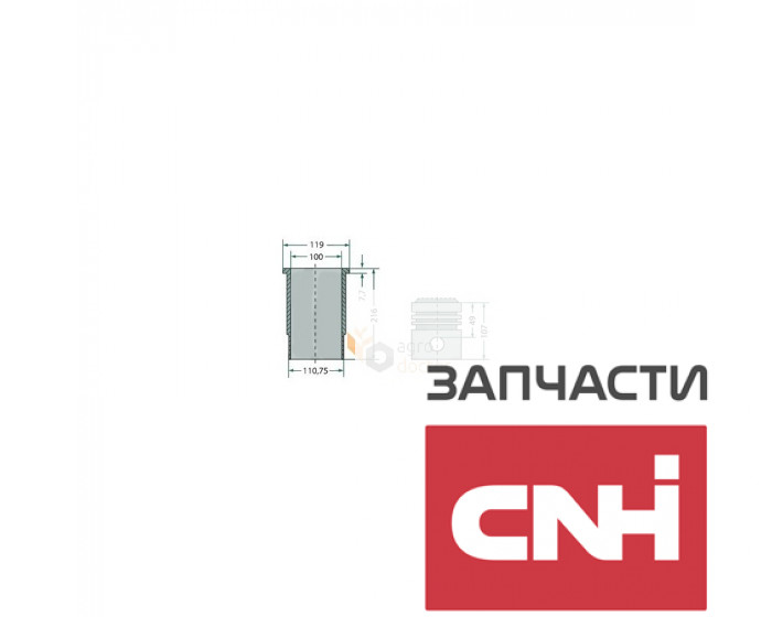 Поршнекомплект двигателя 3218461R95 Case-IH, 3 кольца, Bepco - фото