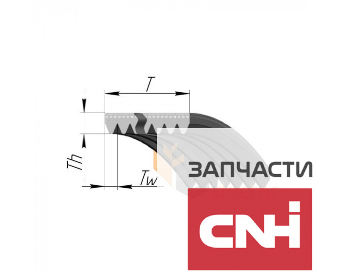Поликлиновой ремень 8PK 0785276 Gates Agri - фото